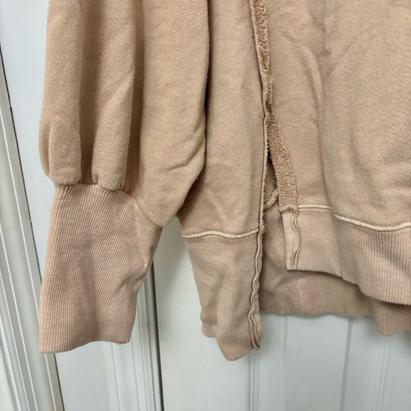 We The Free Camden Sweatshirt Oversized Loose Fit Beige Tan L - Picture 6 of 9